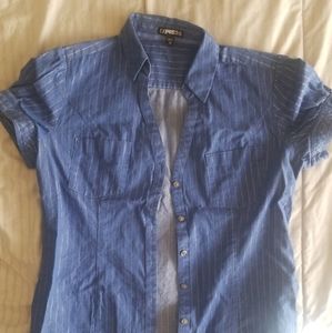 Express short sleeve button up